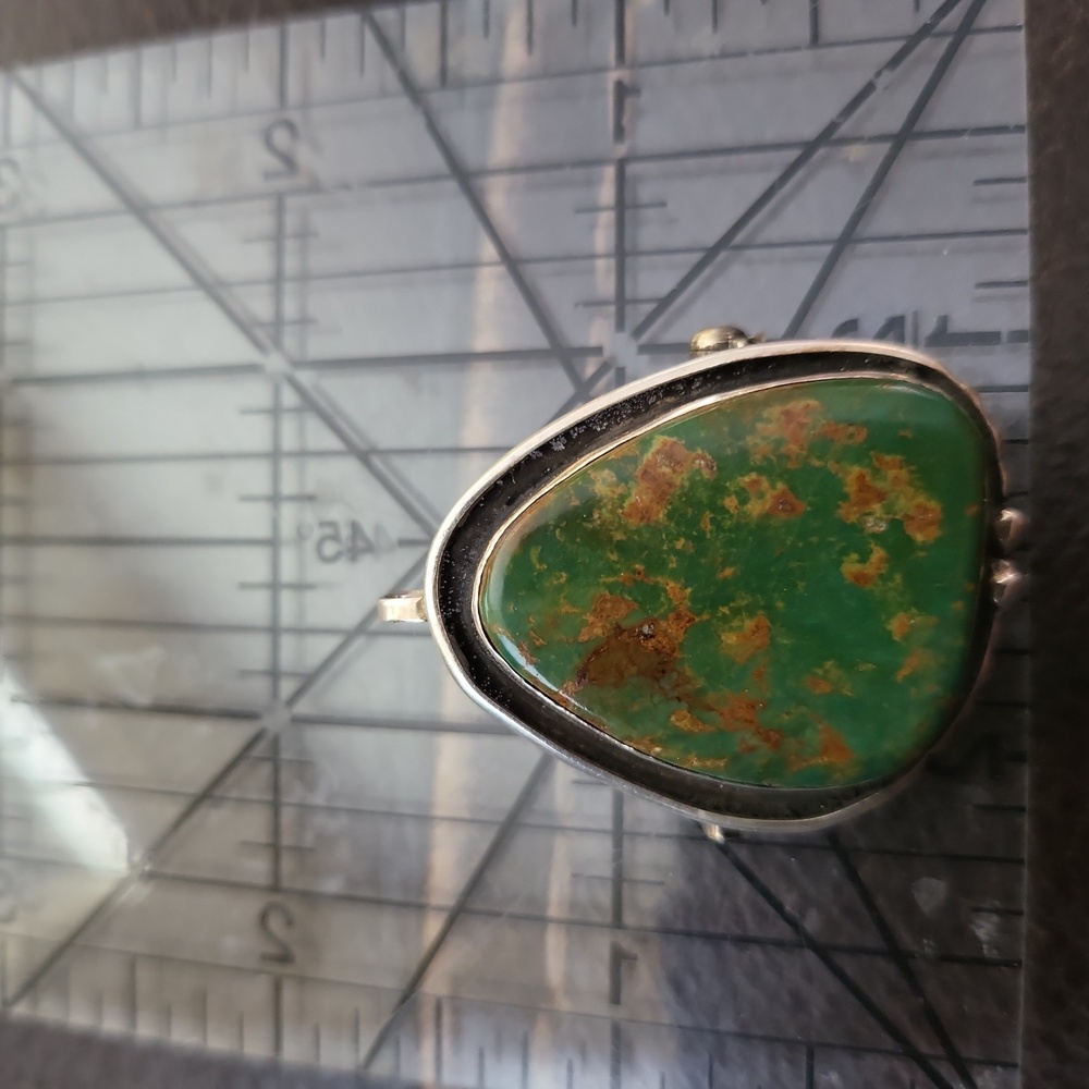 Signed Ricky Ortiz Navajo Pendant/ Brooch Necklace 925 Sterling Mexico … - Picture 10 of 10
